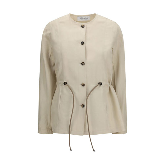 Max Mara Beige Linen Carezza Jacket