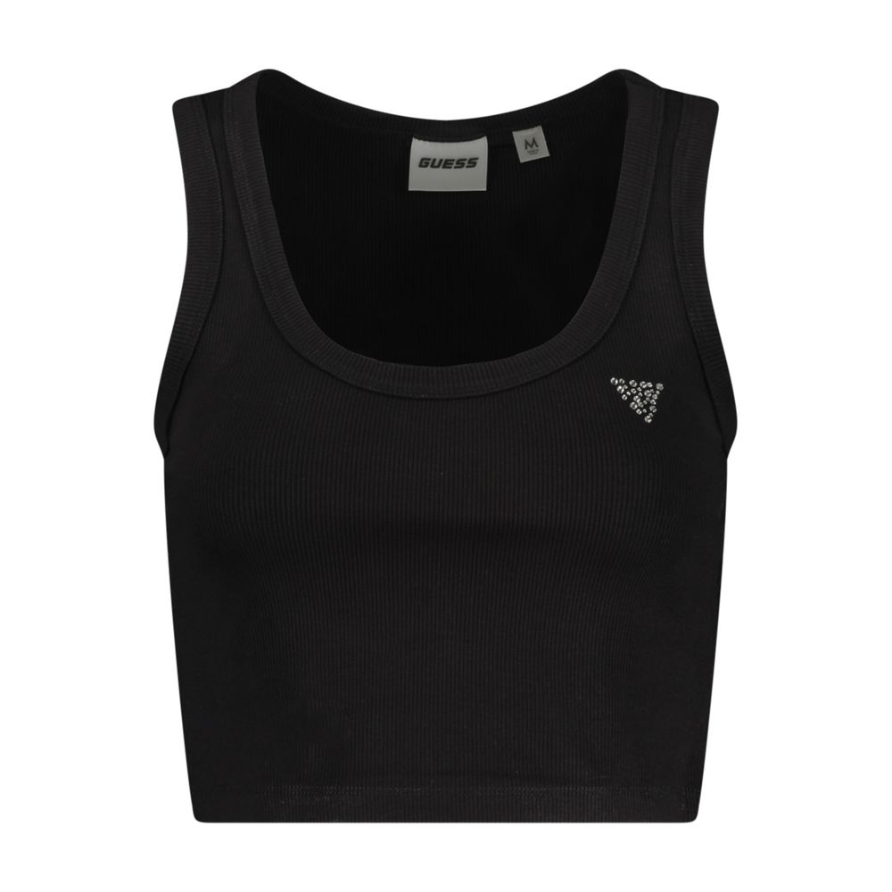 GUESS JEANS Black Viscose Women's Tank