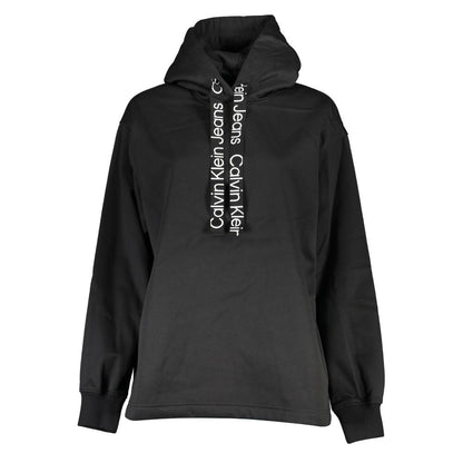 Calvin Klein Black Polyester Women's Hooded Sweater