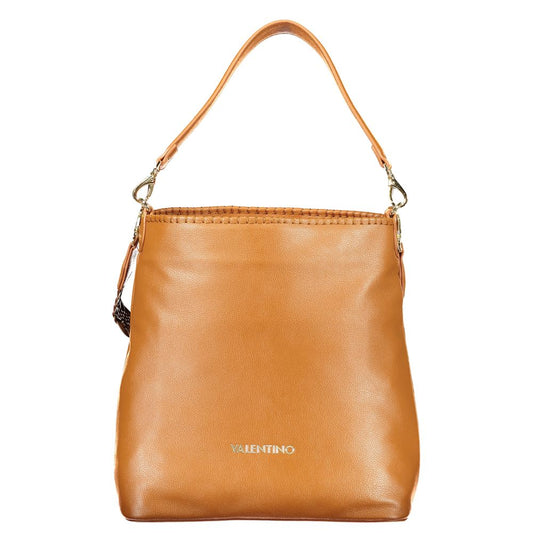 Mario Valentino Brown Leather-Finish Handbag for Women