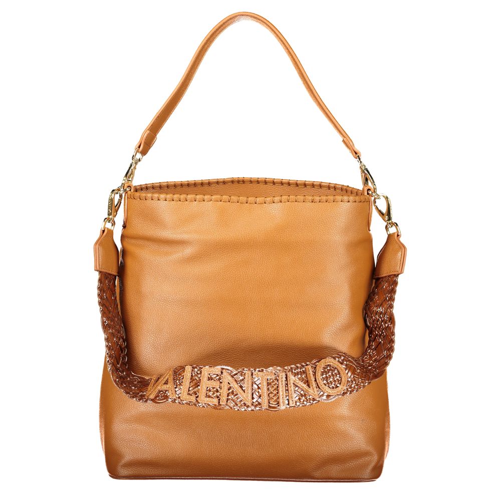 Mario Valentino Brown Leather-Finish Handbag for Women