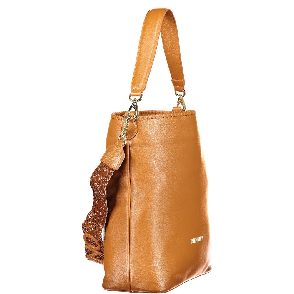 Mario Valentino Brown Leather-Finish Handbag for Women
