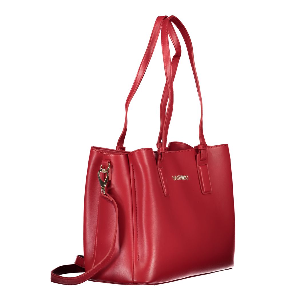 Mario Valentino Red Leather Handbag with Chic Style