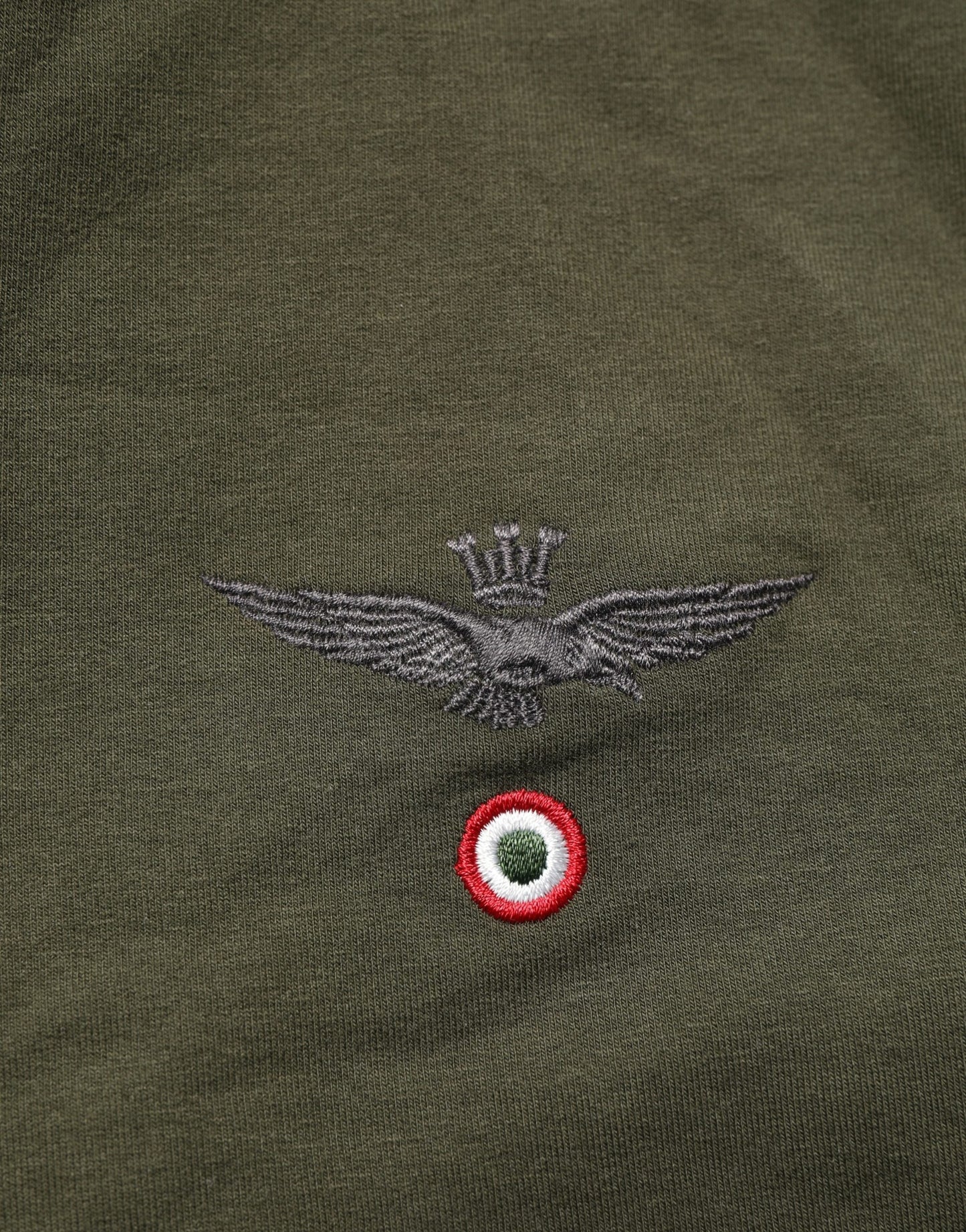 Aeronautica Militare Military Green Half Zip Sweatshirt Sweater