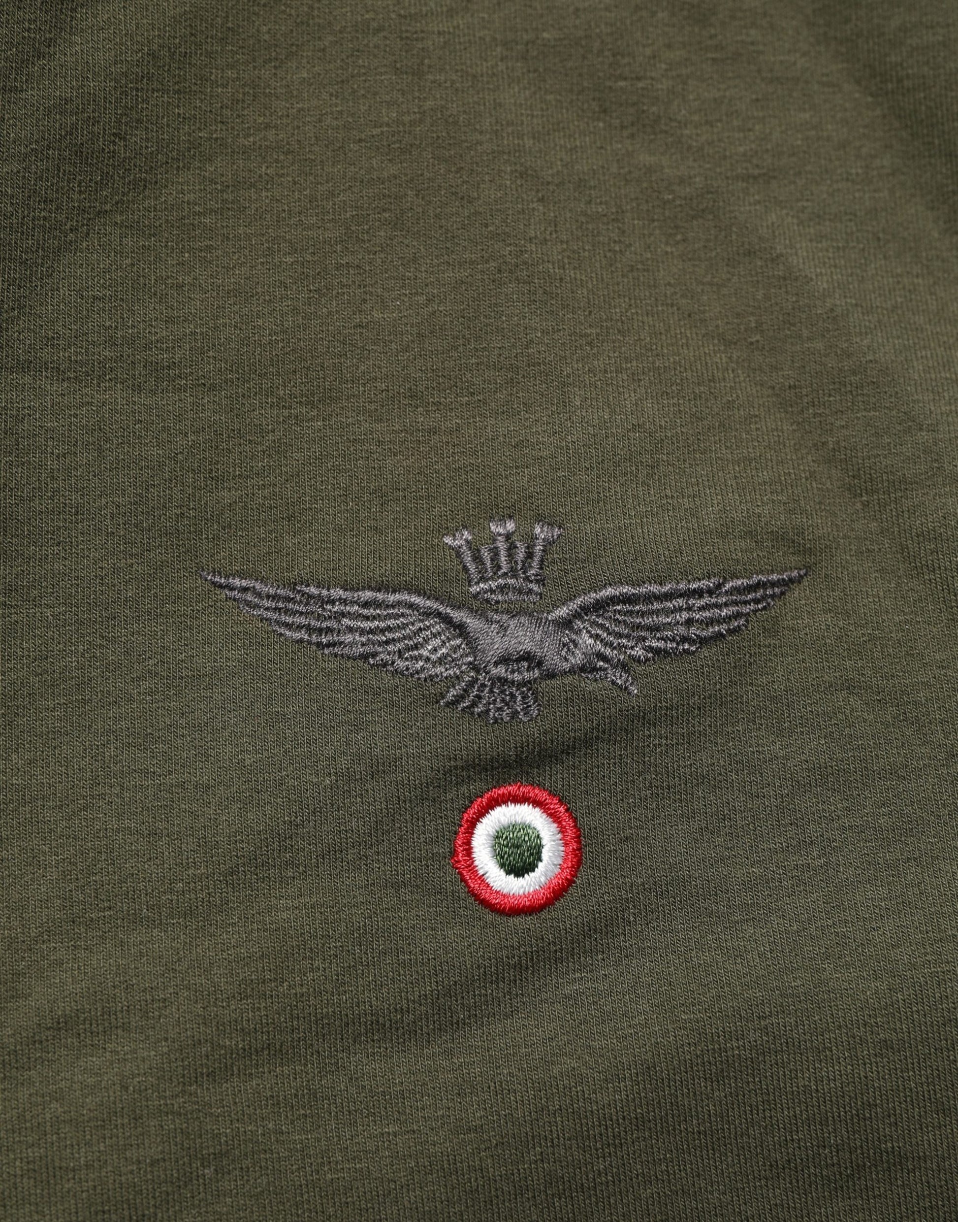 Aeronautica Militare Military Green Half Zip Sweatshirt Sweater