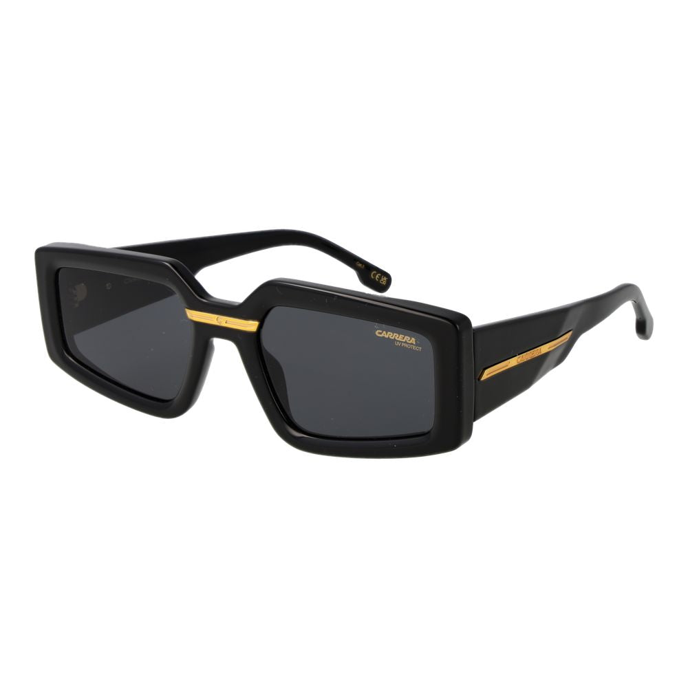 Carrera Women’s Sunglasses – Black Rectangle Frame, Grey Lenses