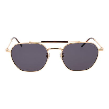 Lozza Men's Gold Metal Sunglasses with Grey Lenses