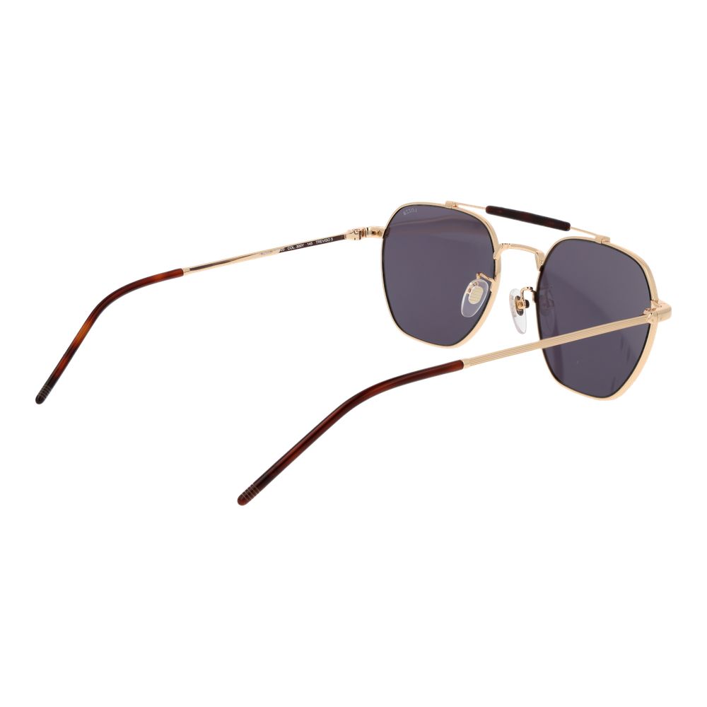 Lozza Men's Gold Metal Sunglasses with Grey Lenses