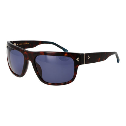 Lozza Men’s Sunglasses – Brown Metal Frame, Blue Lenses