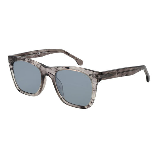 Lozza Men’s Sunglasses – Grey Full-Rim Frame, Mirrored Lenses