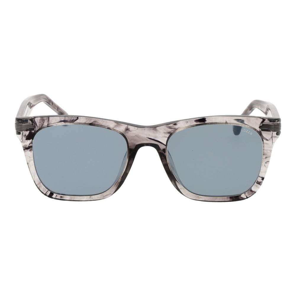 Lozza Men’s Sunglasses – Grey Full-Rim Frame, Mirrored Lenses