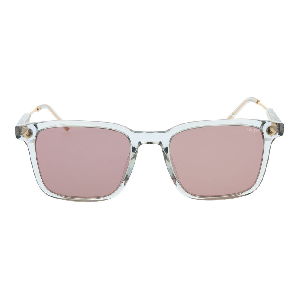 Lozza Gray Sunglasses – Unisex Full-Rim Frame with Rose Lenses