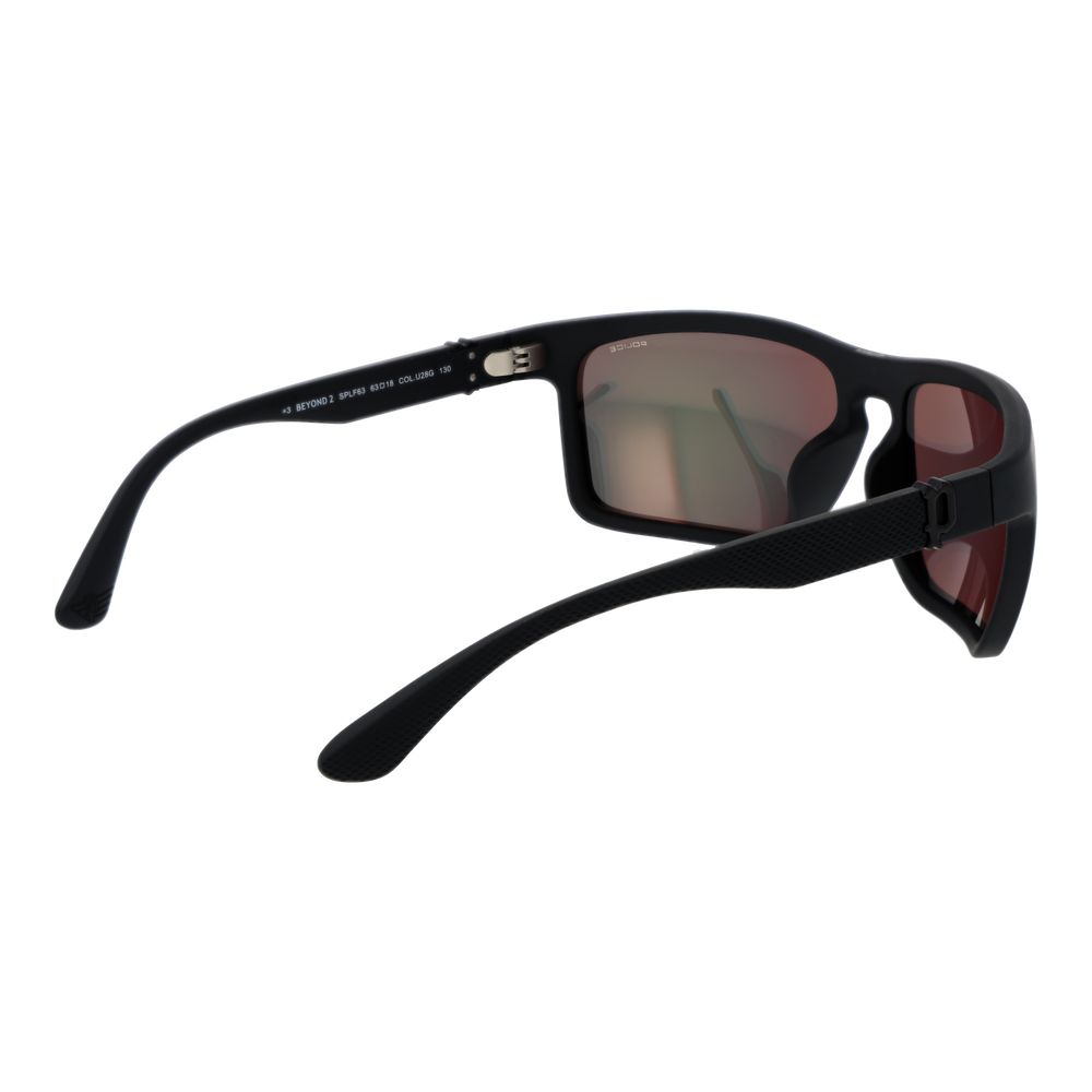 Police Men's Sunglasses – Black Full-Rim Frame, Grey Mirrored Lenses