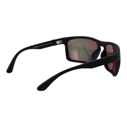 Police Men's Sunglasses – Black Full-Rim Frame, Grey Mirrored Lenses