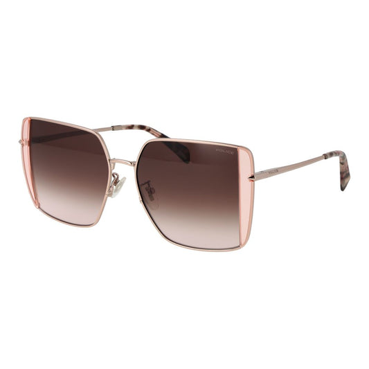 Police Women’s Sunglasses – Rose Gold Square Frame, Gradient Lenses