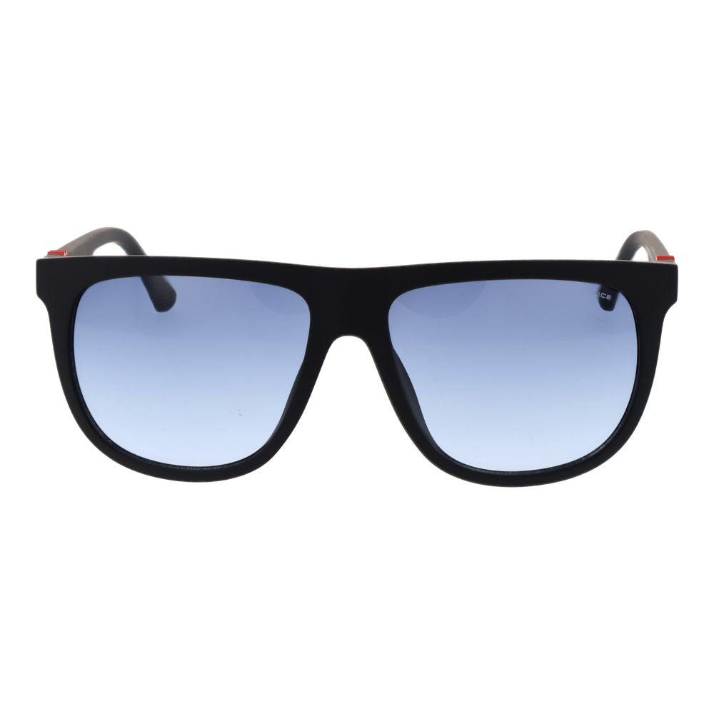 Police Men's Sunglasses – Black Full-Rim Frame, Blue Gradient Lenses
