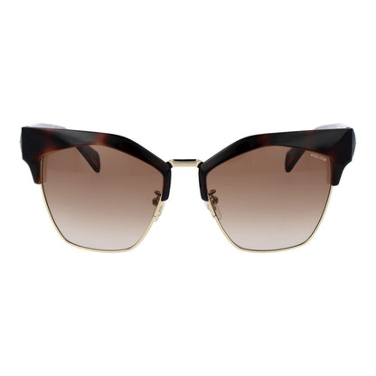 Police Women’s Sunglasses – Brown Square Frame, Gradient Lenses
