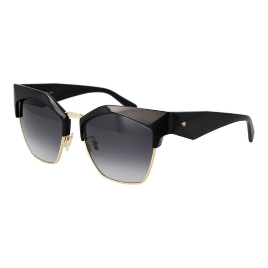 Police Women’s Sunglasses – Black Cat Eye Frame, Grey Gradient Lenses