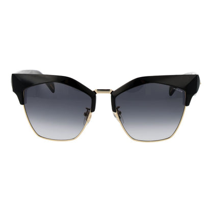 Police Women’s Sunglasses – Black Cat Eye Frame, Grey Gradient Lenses