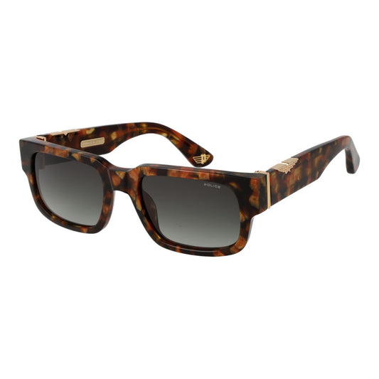 Police Men's Sunglasses – Brown Frame with Green Gradient Lenses