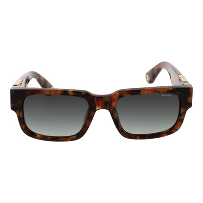 Police Men's Sunglasses – Brown Frame with Green Gradient Lenses