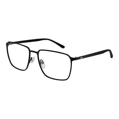 Fila Men's Optical Frames – Black Square Full-Rim Glasses