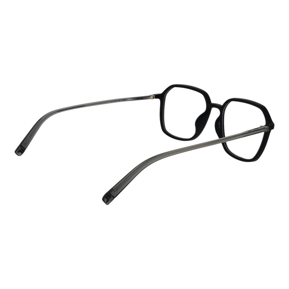 Fila Black Men's Optical Glasses – Square Full-Rim Frame, 52mm