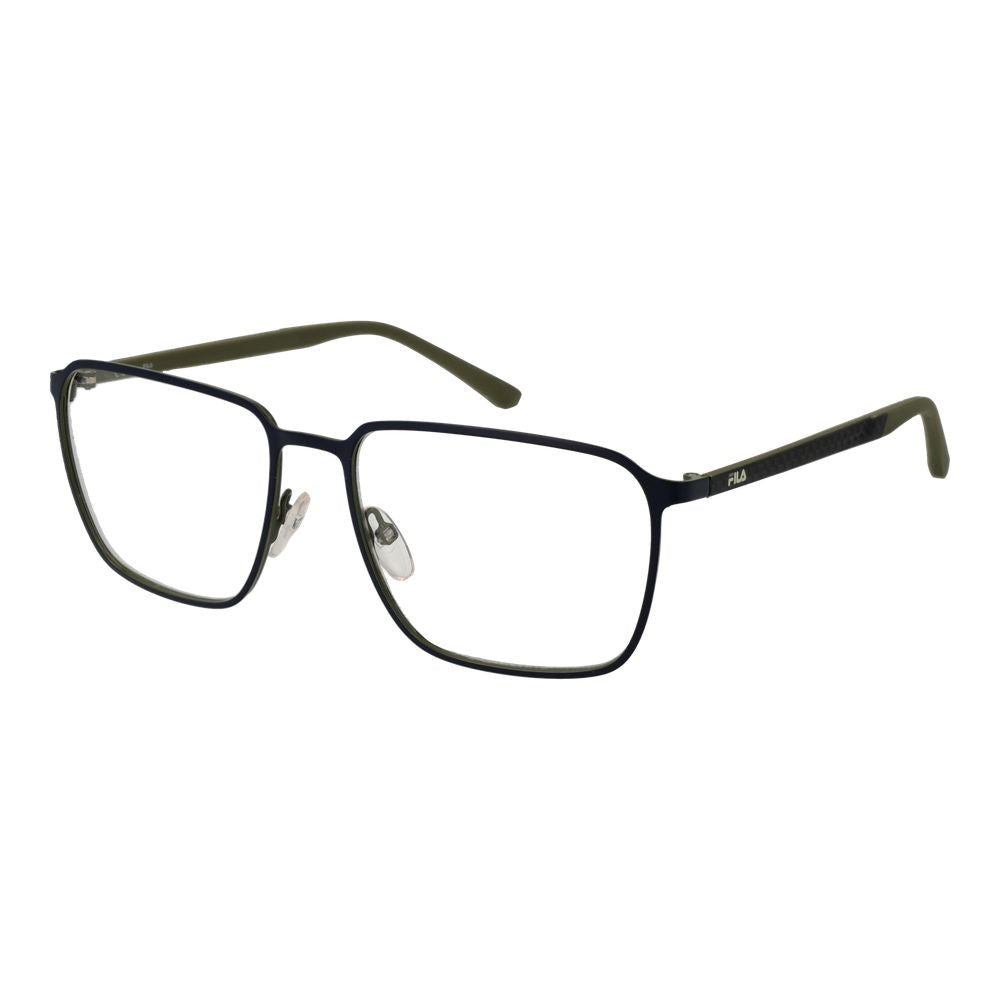 Fila Men’s Blue Optical Frames – Square Full-Rim Design