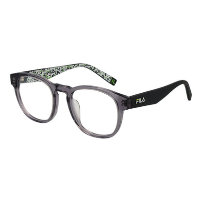 Fila Unisex Optical Frames – Grey Round Demo Lens Glasses