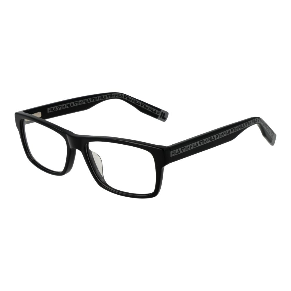 Fila Men's Optical Frames – Black Full-Rim Square Design