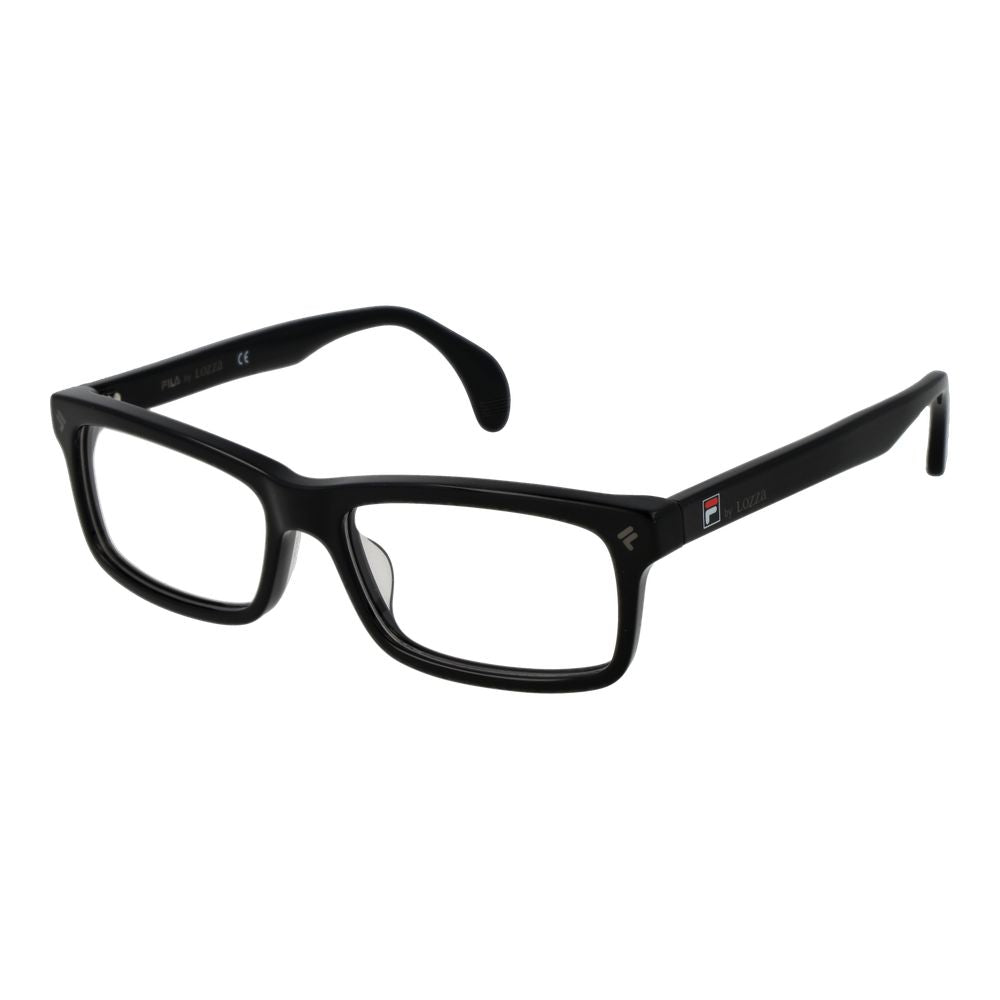 Lozza Black Men's Optical Frames – Full-Rim Rectangle Design