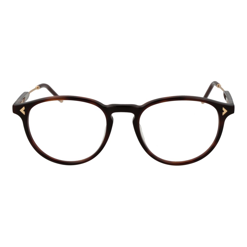 Lozza Brown Unisex Optical Glasses – Panto Full-Rim Frame