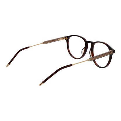 Lozza Brown Unisex Optical Glasses – Panto Full-Rim Frame