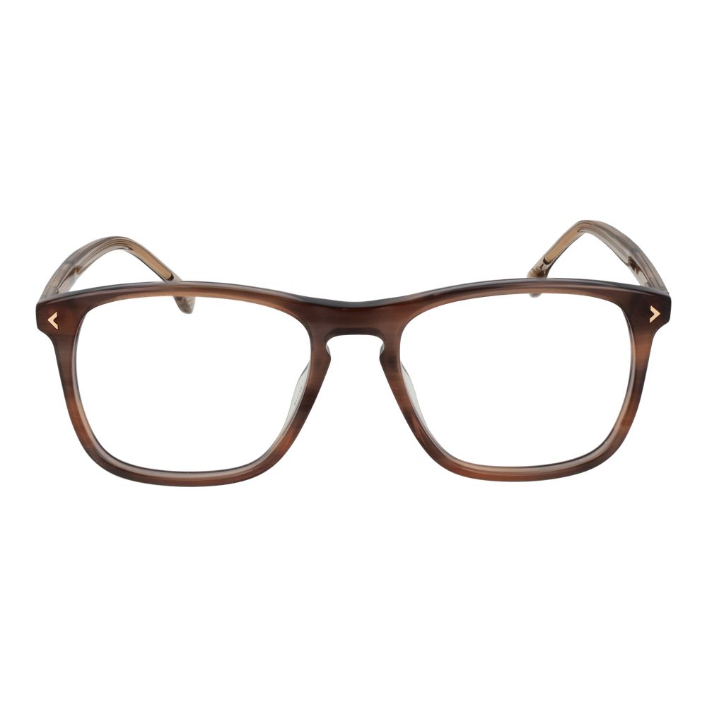 Lozza Brown Men’s Optical Glasses – Square Full-Rim Frame
