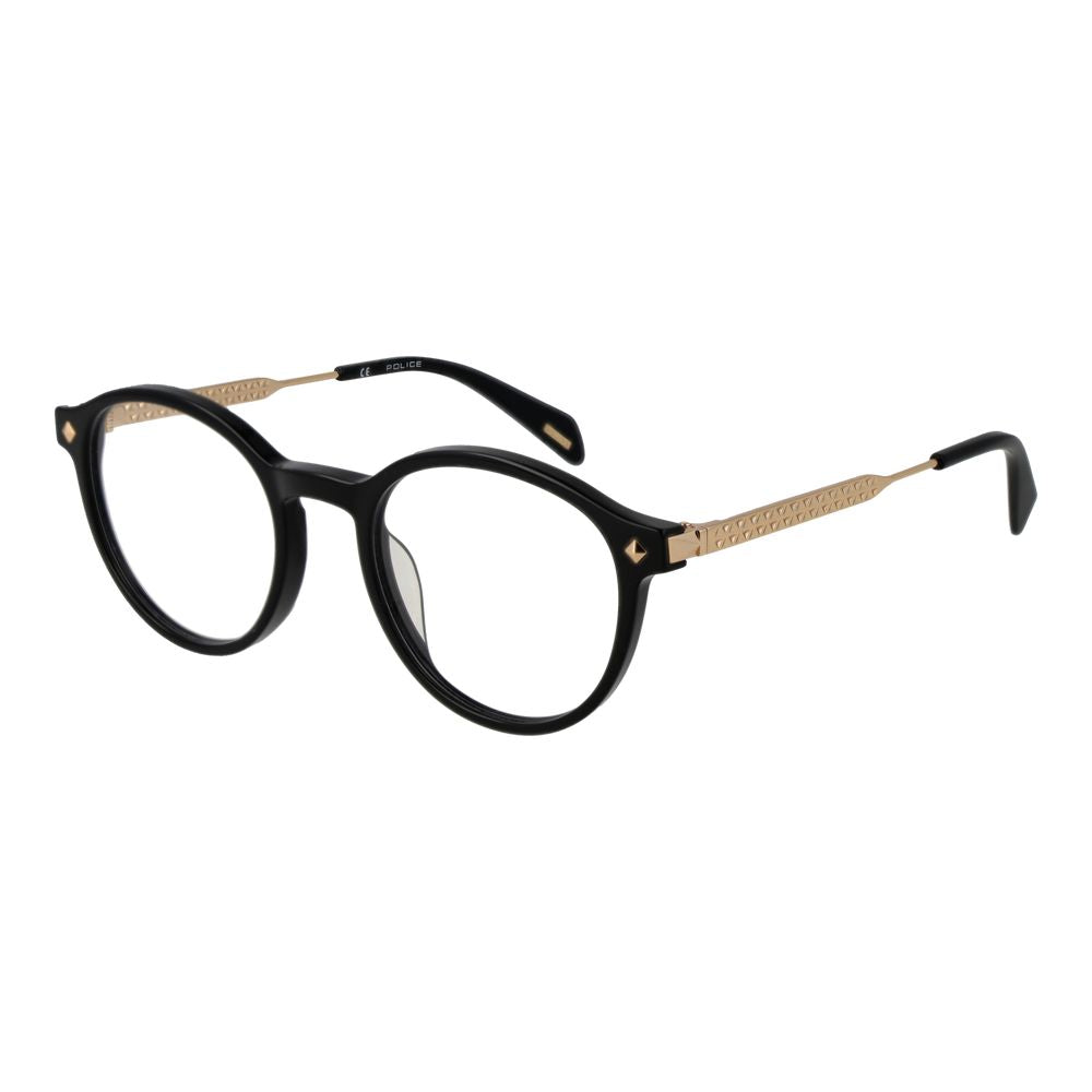 Police Women's Black Metal Glasses – Panto Full-Rim Frame