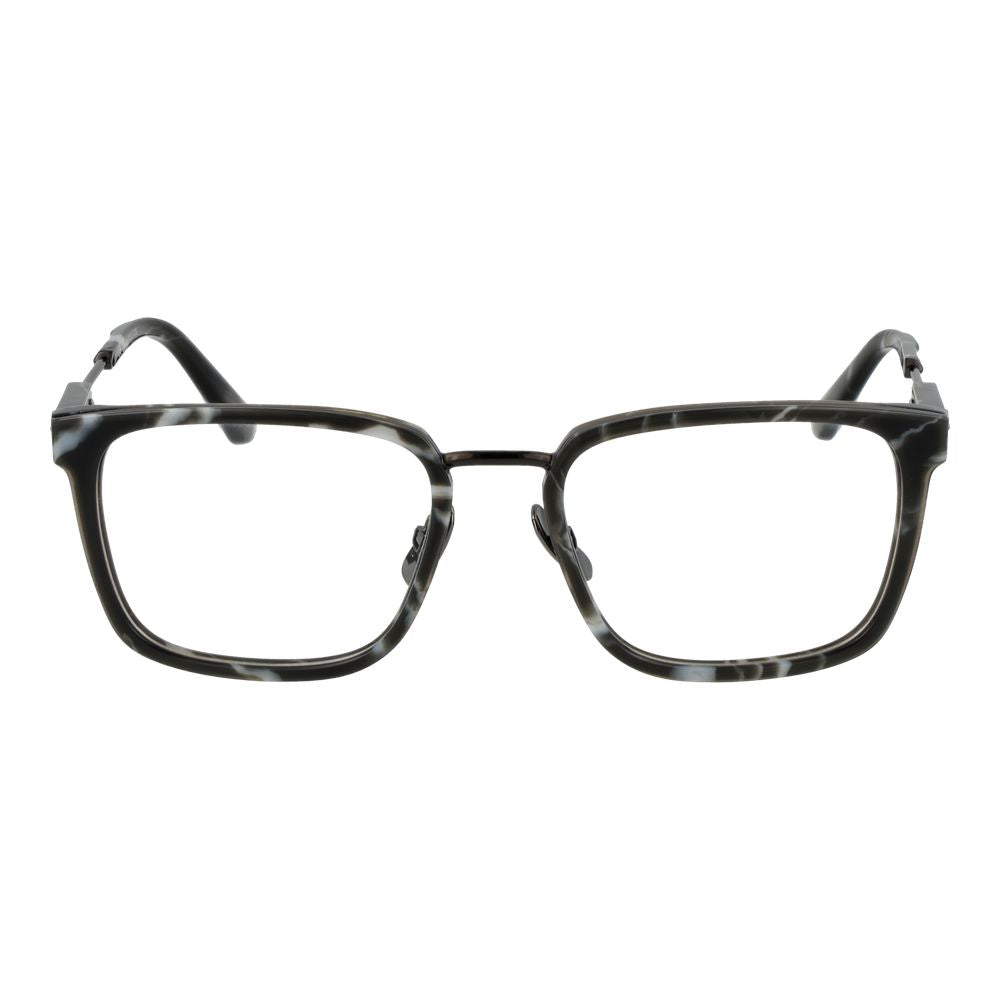 Police Men's Optical Glasses – Grey Square Frame, 53mm