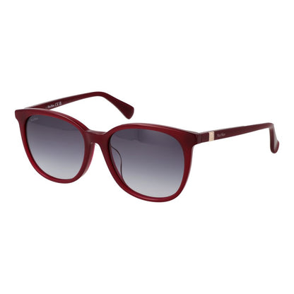 Max Mara Women’s Sunglasses – Burgundy Acetate Frame, Grey Gradient Lenses
