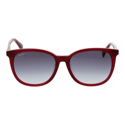 Max Mara Women’s Sunglasses – Burgundy Acetate Frame, Grey Gradient Lenses