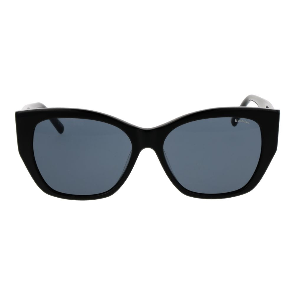 Barbour Women’s Sunglasses – Black Cat Eye Frame, Grey Lenses