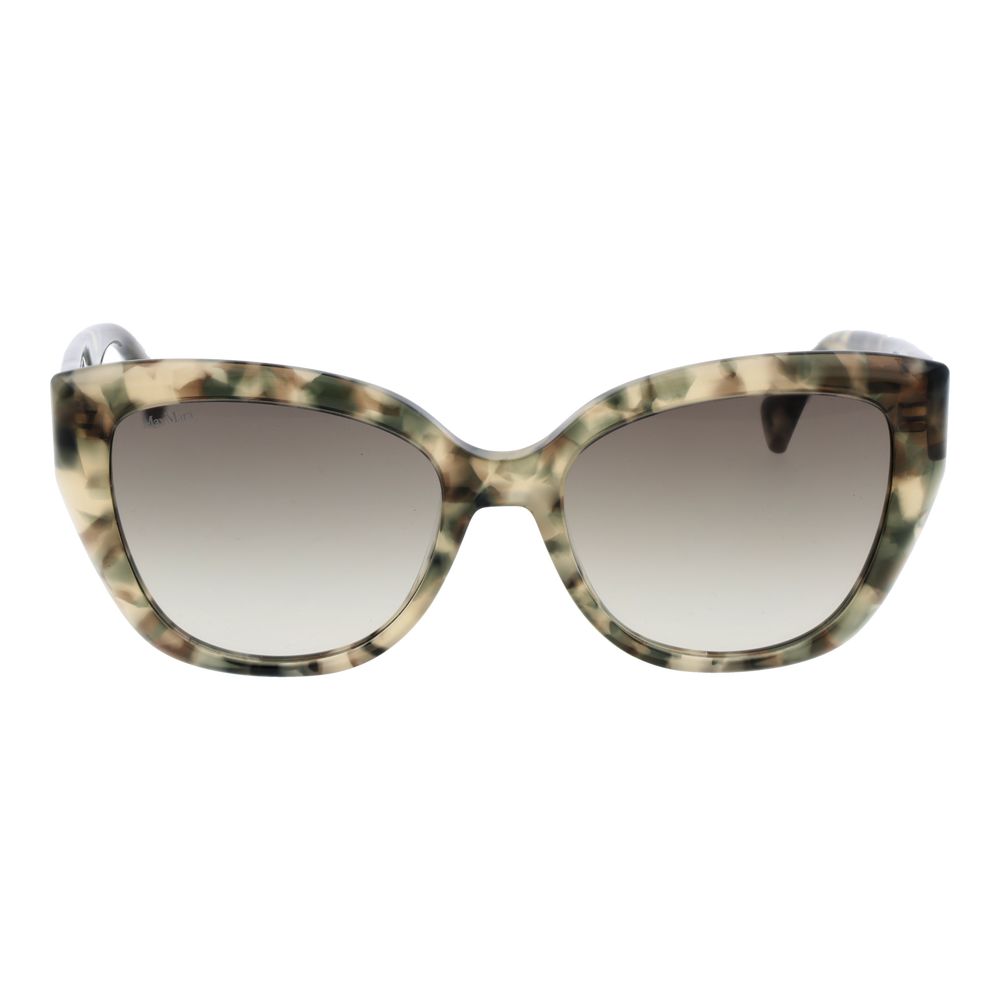 Max Mara Women’s Sunglasses – Green Cat Eye Frame, Gradient Lenses