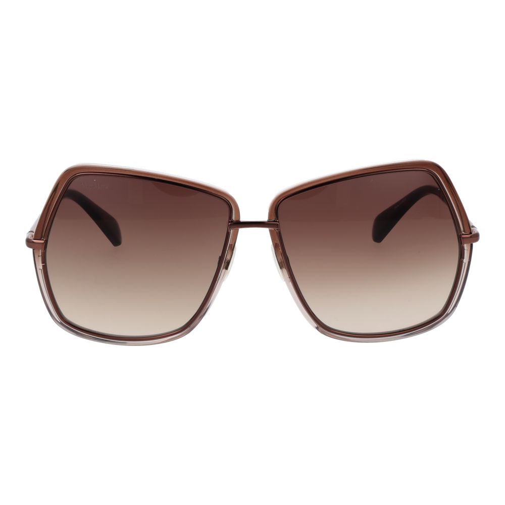 Max Mara Women’s Sunglasses – Bronze Metal Frame, Brown Gradient Lenses