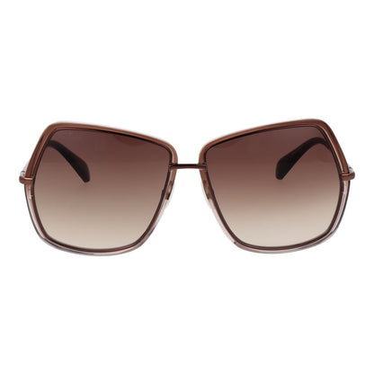 Max Mara Women’s Sunglasses – Bronze Metal Frame, Brown Gradient Lenses