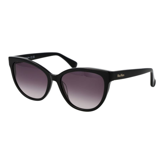 Max Mara Women’s Sunglasses – Black Cat Eye Frame, Purple Gradient Lenses