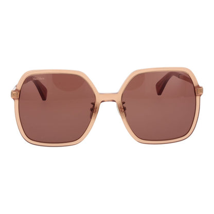 Max Mara Women’s Sunglasses – Coral Square Frame, Rose Lenses