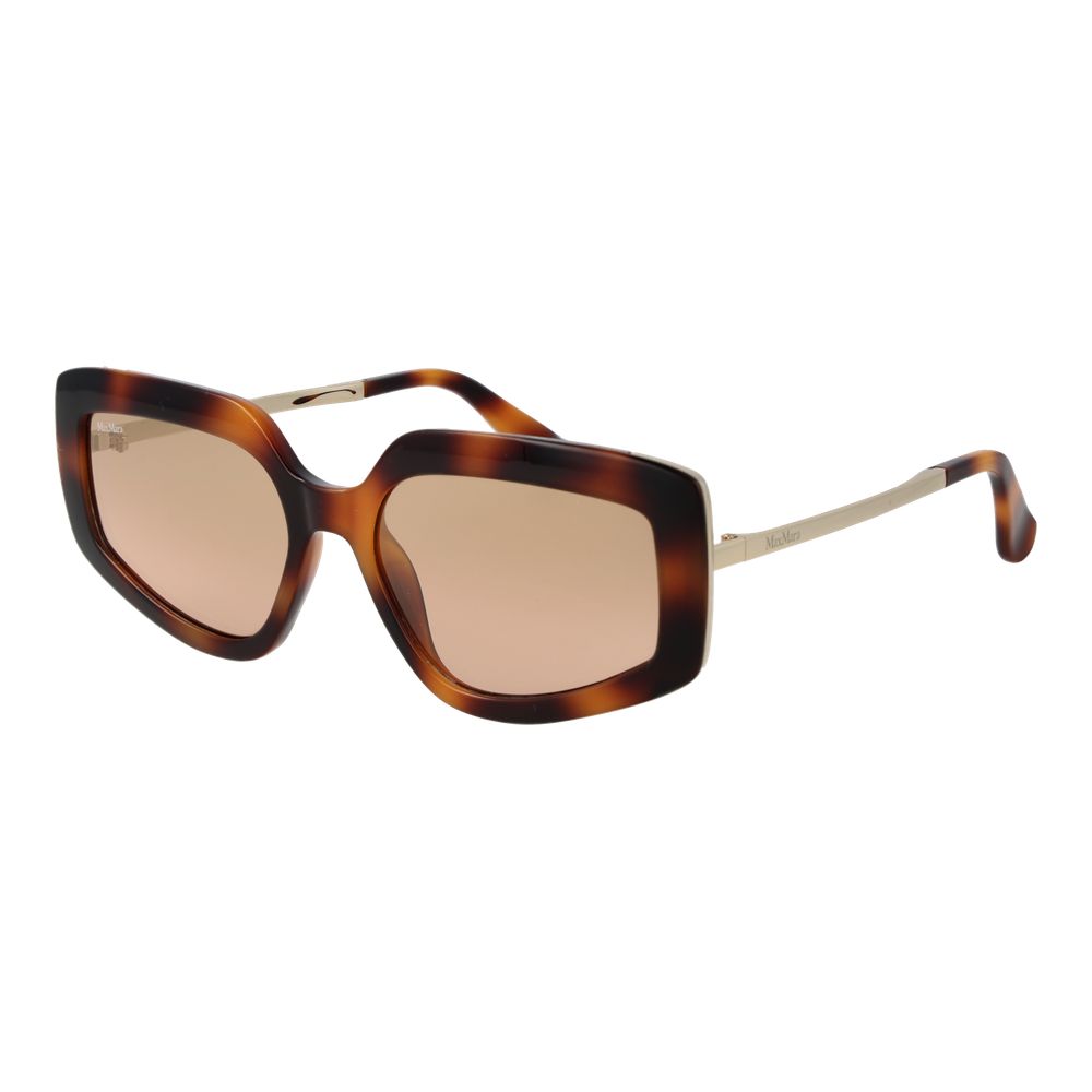 Max Mara Women’s Multicolor Sunglasses – Full-Rim Brown Mirrored Lenses
