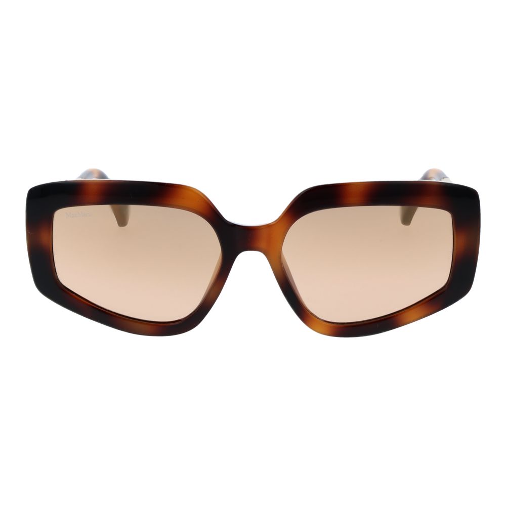 Max Mara Women’s Multicolor Sunglasses – Full-Rim Brown Mirrored Lenses