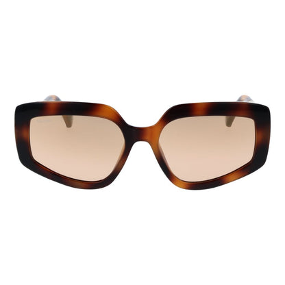 Max Mara Women’s Multicolor Sunglasses – Full-Rim Brown Mirrored Lenses