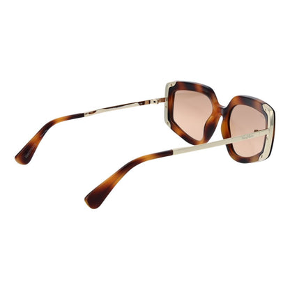Max Mara Women’s Multicolor Sunglasses – Full-Rim Brown Mirrored Lenses