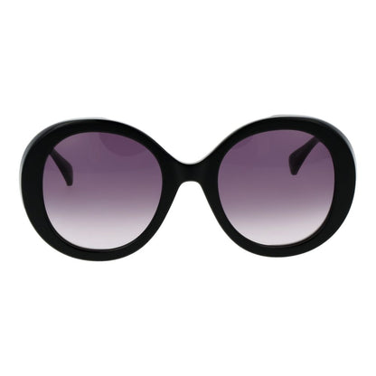 Max Mara Women’s Sunglasses – Black Round Frame, Gradient Lenses