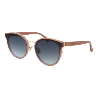 Max Mara Women’s Cat Eye Sunglasses – Beige Frame, Blue Gradient Lenses